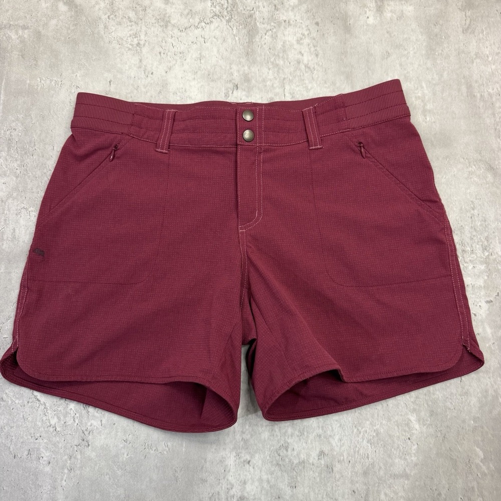 Kuhl Shorts Womens Size 10 Strattus Claret Red Outdoor Casual 5” Inseam Gorpcore